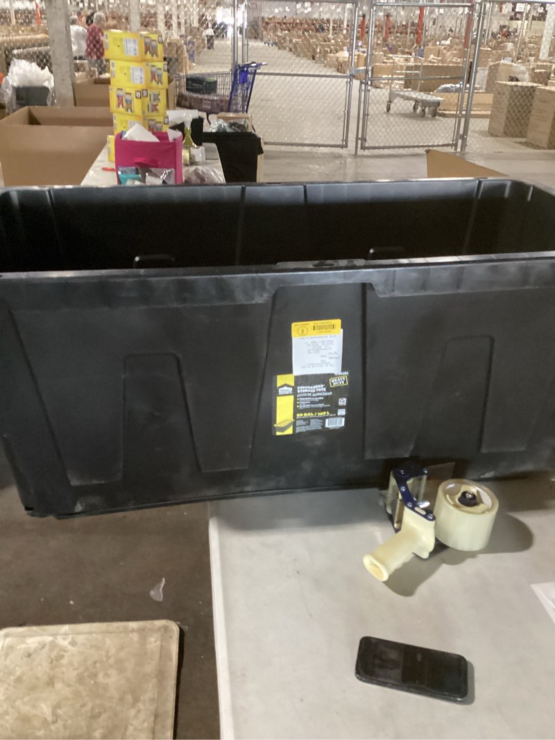 Project Source Commander X-large 50 -Gallons ( 200 -Quarts ) Black and Yellow Heavy Duty