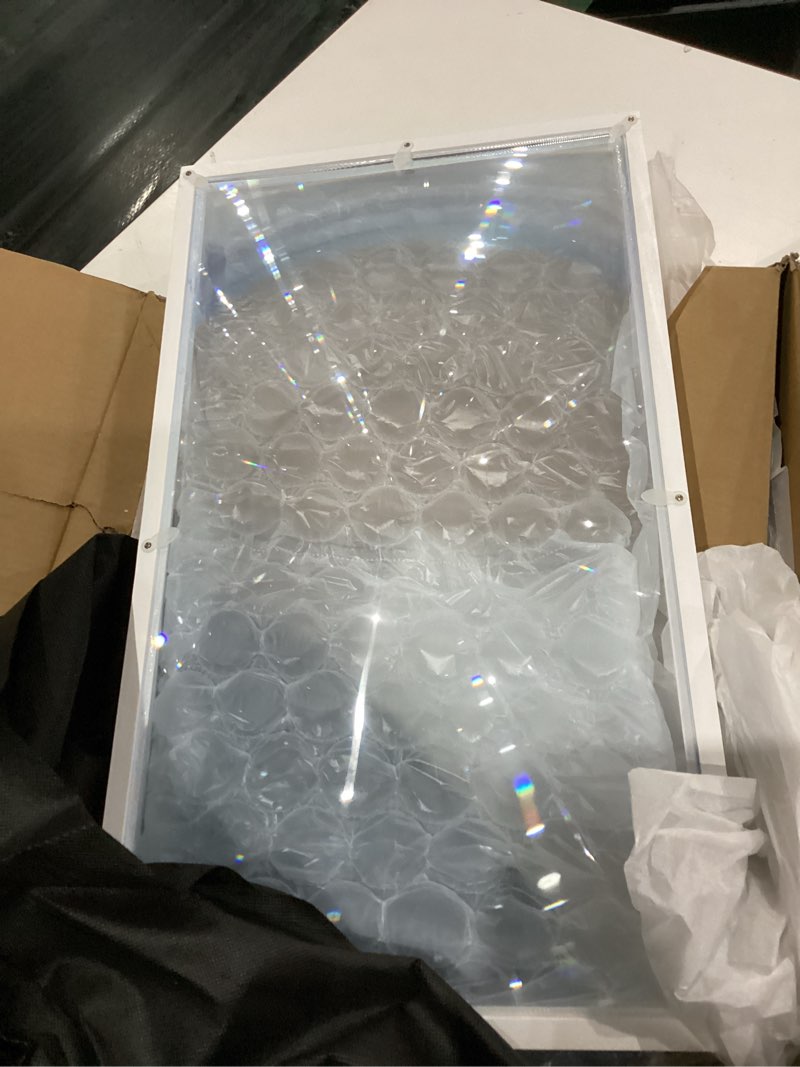 Condition photo showing As Is for Laptop Screen Magnifier,22" Computer Screen Magnifier,Foldable Laptop Screen Magnifying Adjustable Angle for Seniors Reading,Office,Close Work,Movie,Cross Stitch,Diamond Painting, Sewing,Form White