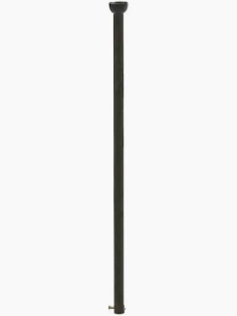 48 inch ceiling fan downrod with extended wires – fits most ceiling fans, 1-inch outer diameter, non-threaded (black) black - 48 inch