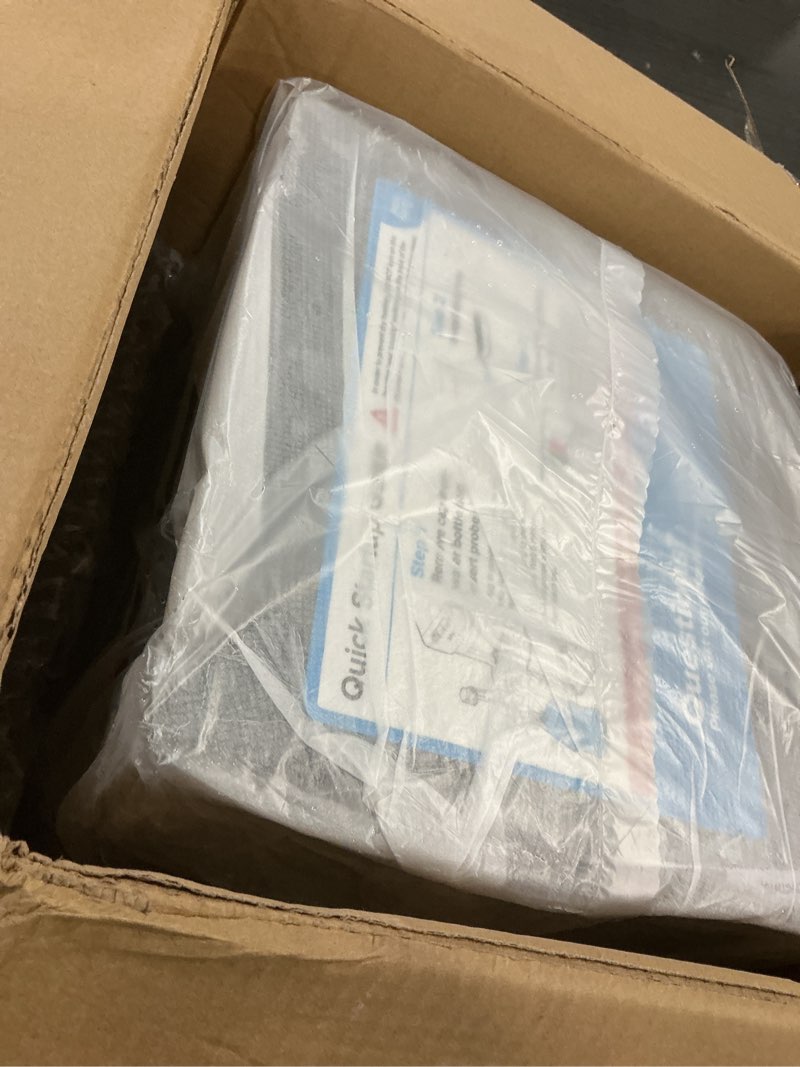 Condition photo showing As Is for brio bottom loading water cooler dispenser for 5 gallon bottles - 3 temperatures with hot, room & cold spouts, child safety lock, led display with empty bottle alert, stainless steel