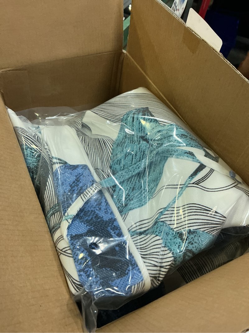 Condition photo showing New/Like New for melody elephant set of 2 outdoor chair cushions 22 x 20 x 4, water repellent patio seat cushion with