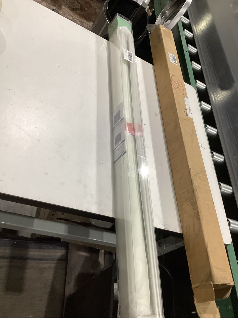 Condition photo showing New/Like New for aosky blackout roller shades cordless blinds for windows, free-stop shades with valance, thermal insulated fabric, uv protection, natural woven blinds for home (39" w x 72" h, ivory) ivory 39"w x 72"h