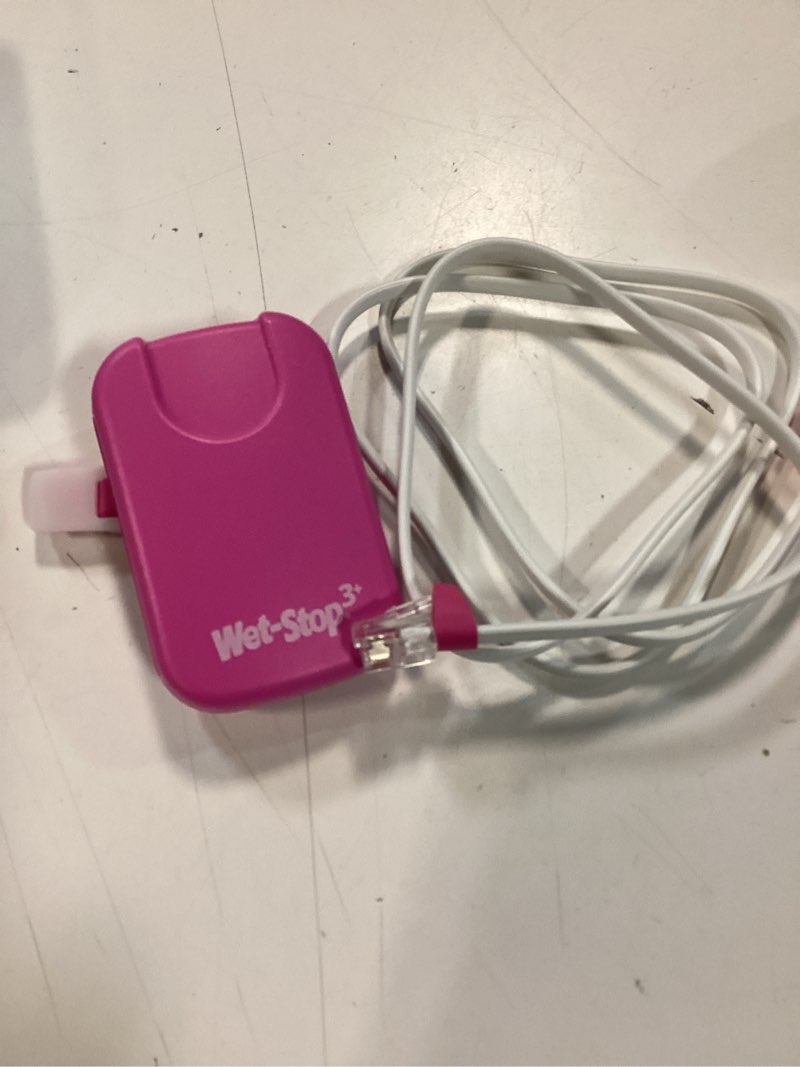 Condition photo showing Good Condition for wet-stop 3 bedwetting enuresis alarm with loud sound and strong vibration for boys or girls, proven solution for bedwetters (pink)