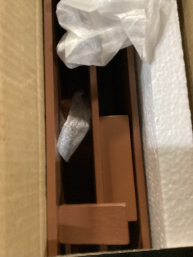 Condition photo showing Good Condition for bamboo desktop organizer with drawer,bill & mail organizer for office desk, wall mounted and countertop mail sorter,workspace storage accessories organizer for file letter ?brown?