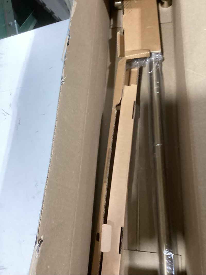 Condition photo showing As Is for Ivilon Drapery Window Curtain Rod - End Cap Style Design 1 Inch Pole. 28 to 48 Inch Color Warm Gold 28 to 48 in.