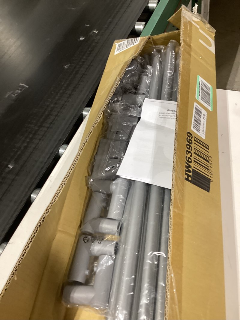 Condition photo showing Good Condition for similar product Tangkula Extendable Garment Rack, Heavy Duty Foldable Clothes Rack with Adjustable Hanging Rod, Rolling Clothes Hanger for Home Office (Silver)