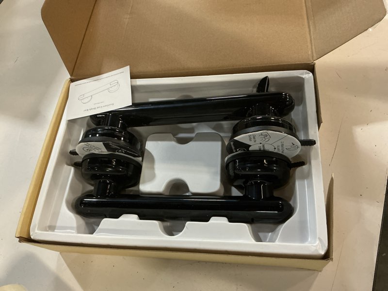 Condition photo showing Good Condition for 2 pack grab bars for bathtubs and showers, 11 inch bathroom safety grip no drilling & waterproof, 230lbs heavy duty shower handle removable bath handrails for seniors and elderly, black