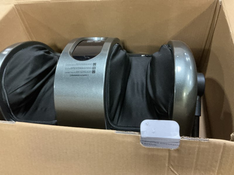 Condition photo showing Good Condition for tisscare shiatsu foot massager with heat, fsa eligible hsa foot massager for plantar fasciitis, neuropathy, circulation and pain relief, massage feet at home/office, gift for men and women 2026 new upgraded,gray