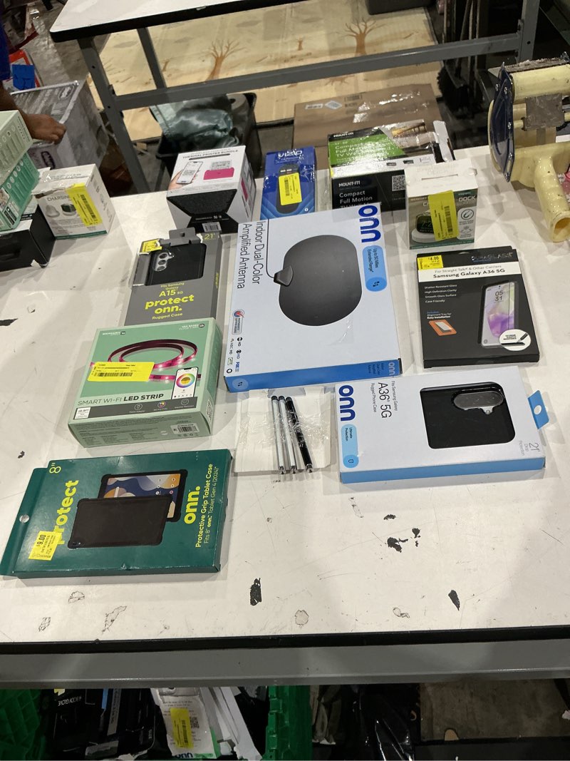 Condition photo showing As Is for assorted cellphone/tablet/laptop case covers & accessories