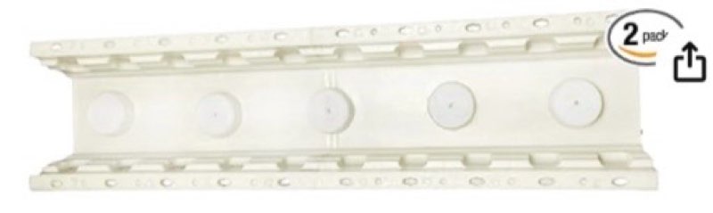 2PCS 19.68 Inches Precast Baluster Rail Concrete Mold, Balcony Railing Cover Line Plastic Mould, Roman Column Mould for Garden Cement Mold, Concrete Mold for Balcony (A), White