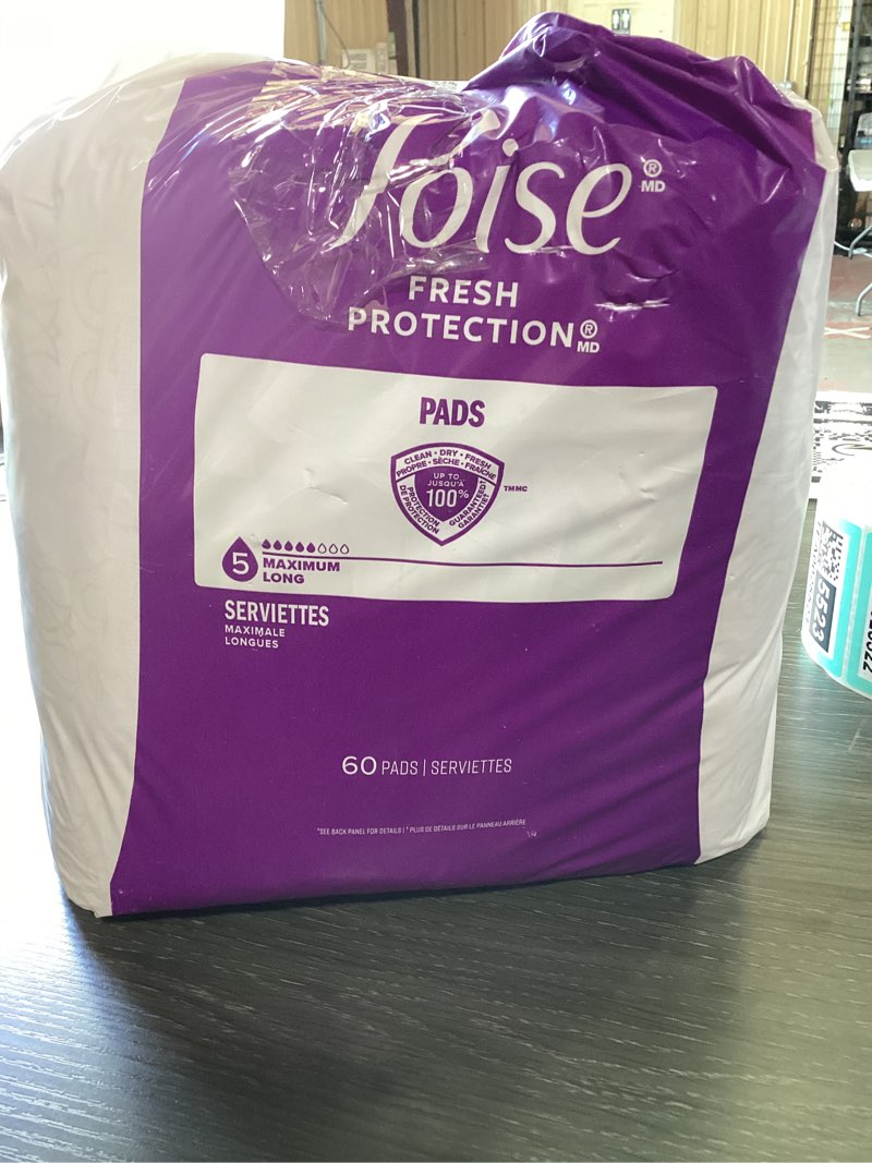 Condition photo showing Good Condition for poise ultra thin incontinence & postpartum pads with wings for bladder leaks, 5 drop maximum absorbency, long length, 60 count (packaging may vary) long 60