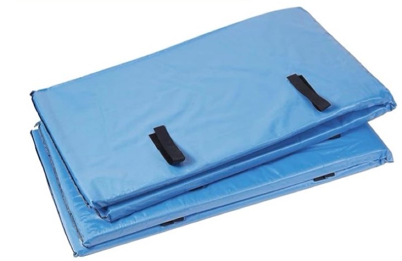 dmi bed rail cover, bed rail padding and bed bumper pad for elderly, disabled or handicapped, rails not included, padded cover only, blue,2 count