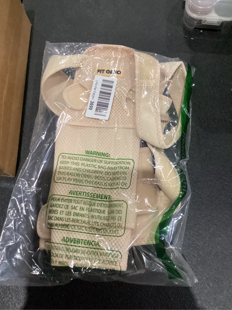 Condition photo showing Good Condition for Fit Geno Posture Corrector for Women Invisilite: Invisible Lightweight Back Brace for Neck Shoulder & Upper Back Pain Relief - Improve Posture Correct Hunchback Slouching Under Clothes Large Beige L (Under Bust 32"- 38")