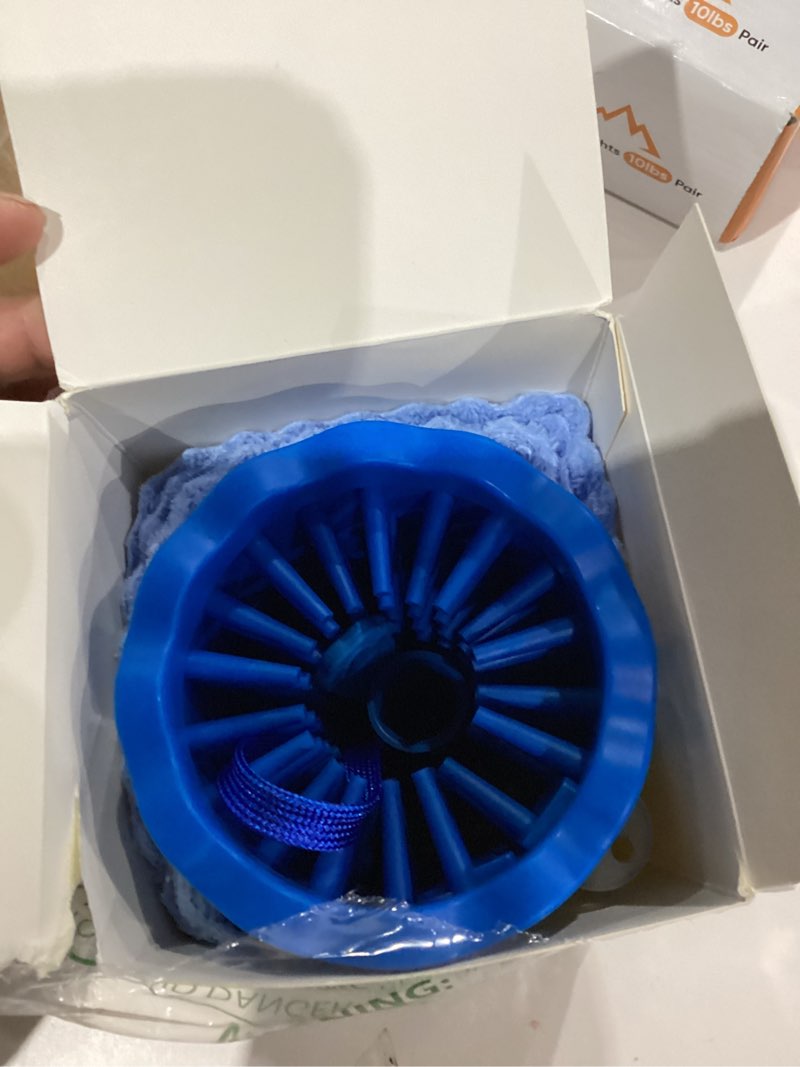 Condition photo showing As Is for Professional 7 in 1 Dog Paw Cleaner for Dogs - Includes 1 Portable Paw Washer, 1 Bath Brush, 2 Dog Toothbrushes and 3 Absorbent Towels Note: Fits Paws 1.5 to 2.5 Inches Wide (Medium, Navy Blue) Medium Navy Blue