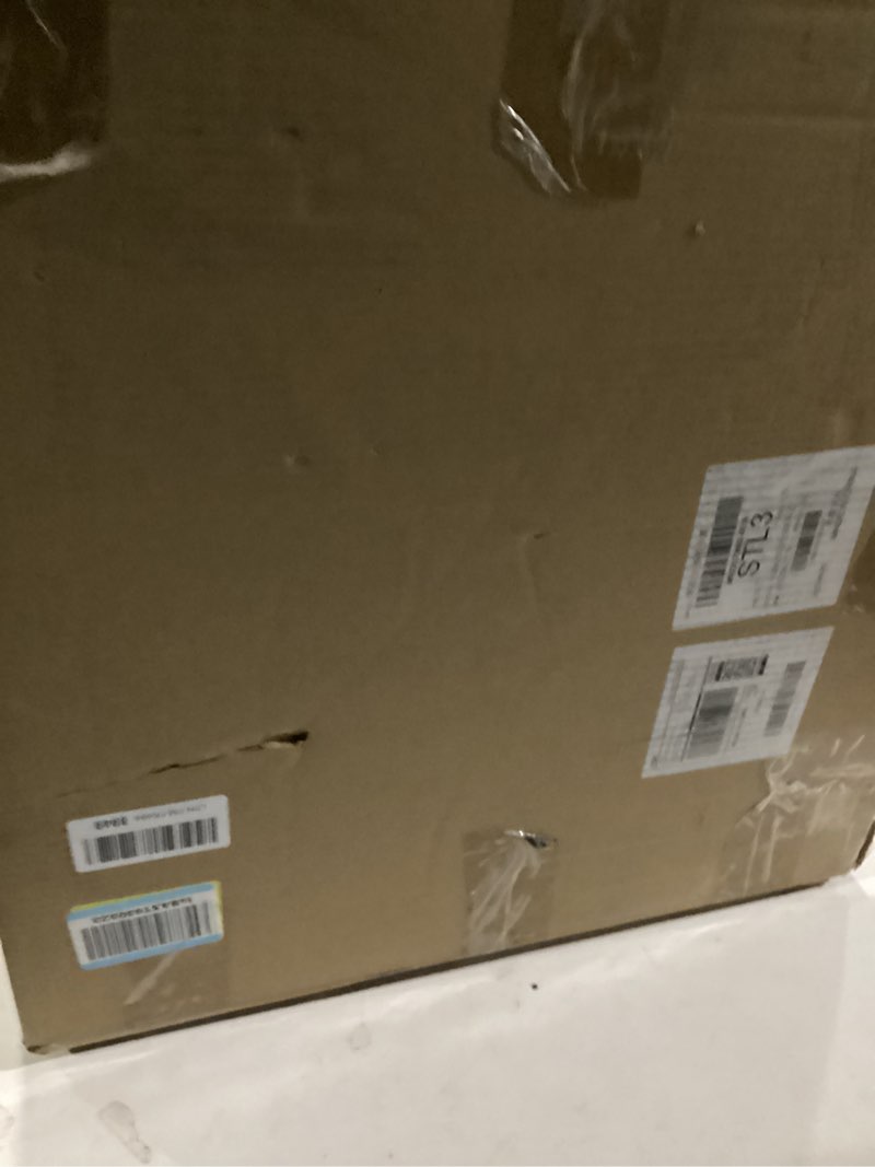 Condition photo showing New/Like New for D&H FURNIMMT 20" Living Room Side Table for Small Spaces, 2 Tier Wood Top Round End Tables with Storage Shelf, Accent Sofa Table for Bedroom, Office, Sunroom, Balcony, White Faux Marble/Gold White Faux Marble/Gold 1