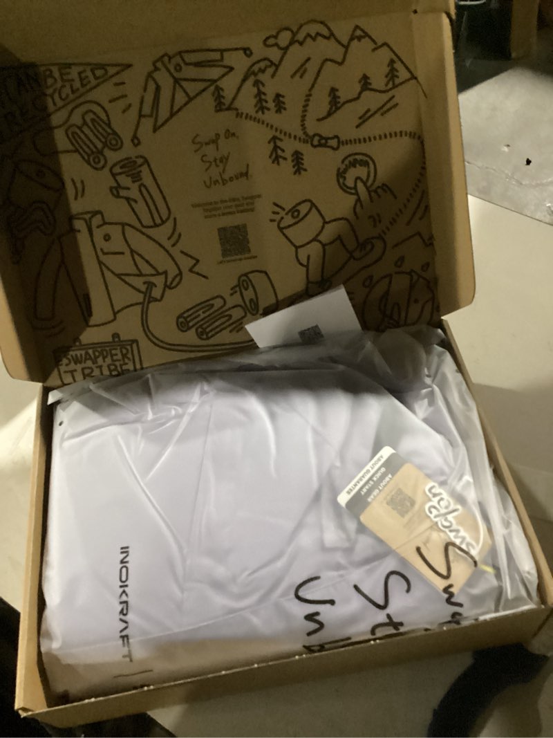 Condition photo showing New/Like New for InoKraft Heated Jacket for Women with Rechargeable Battery Pack, Water-Resistant Slim Heated Coat(Included USB-C Cable) X-Large Purple