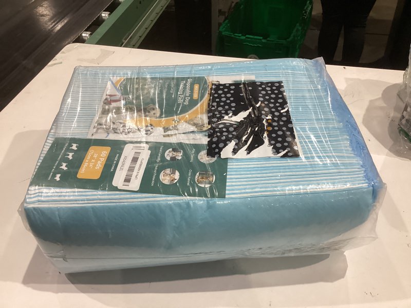 Condition photo showing New/Like New for 60 count extra large dog pee pads 28" x 34", super absorbent x-large puppy pads disposable dogs training pads, quick drying leak-proof dog potty pads for doggies puppies 60-count (thicker)