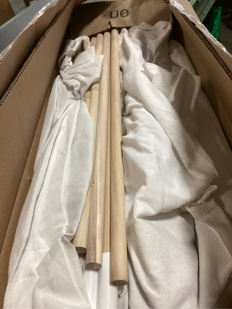 Condition photo showing As Is for 6 Pack Teepee Tent for Kids,Collapsible Kids Teepee Tent with 10 Ft String Lights,White Kid Teepee Boys Girls Indoor Outdoor Slumber Party Sleepover Party