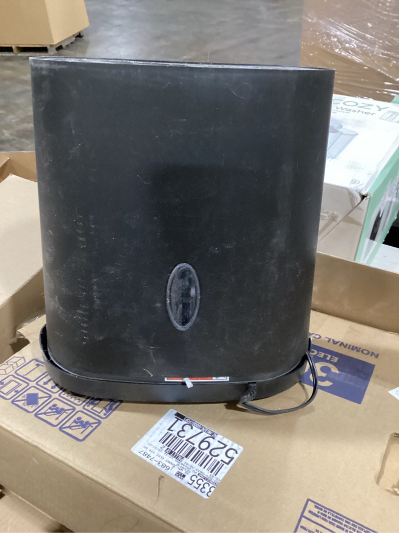 Condition photo showing As Is for Amazon Basics 200-Sheet Auto Feed Cross Cut Paper Shredder with Pullout Basket, Black 200 Sheet Black