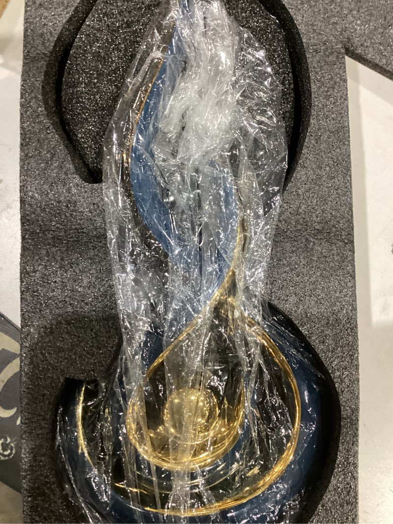 Condition photo showing New/Like New for Navy Modern Abstract Art Home Decor Accent,Contemporary Statues Coffee Table Decor for Living Room,Table Centerpieces for Dining Room,Ceramic Sculptures Knick Knacks for TV Stand Show Piece (Blue)