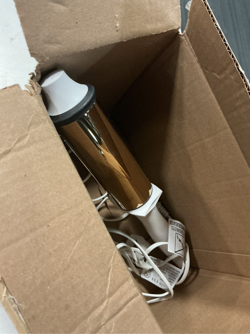 Condition photo showing As Is for kristin ess hair 2 inch titanium curling iron for big blowout waves + volume-2” salon professional wide + large barrel curling iron - auto shut-off - smooth+shiny loose waves for medium to thick hair 2 inch (pack of 1)