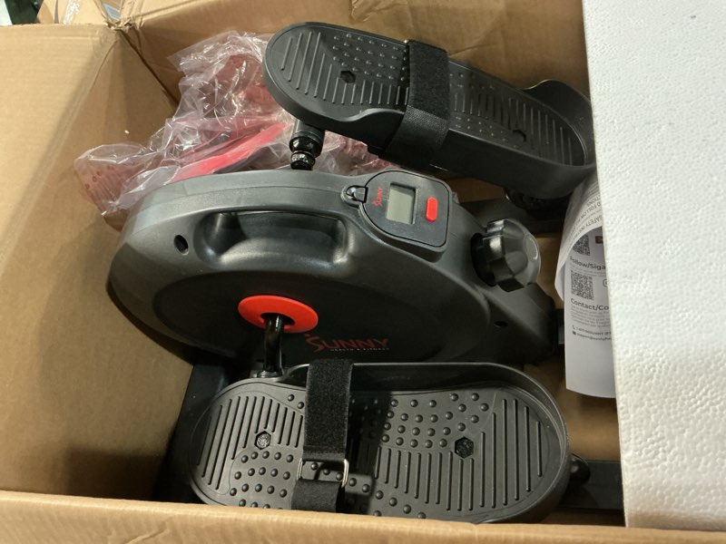 Condition photo showing Good Condition for sunny health & fitness smart mini elliptical trainer, indoor under-desk pedal exerciser for mobility & cardio workout, free sunnyfit app connection, optional motorized w/remote control mesh-belt resistance