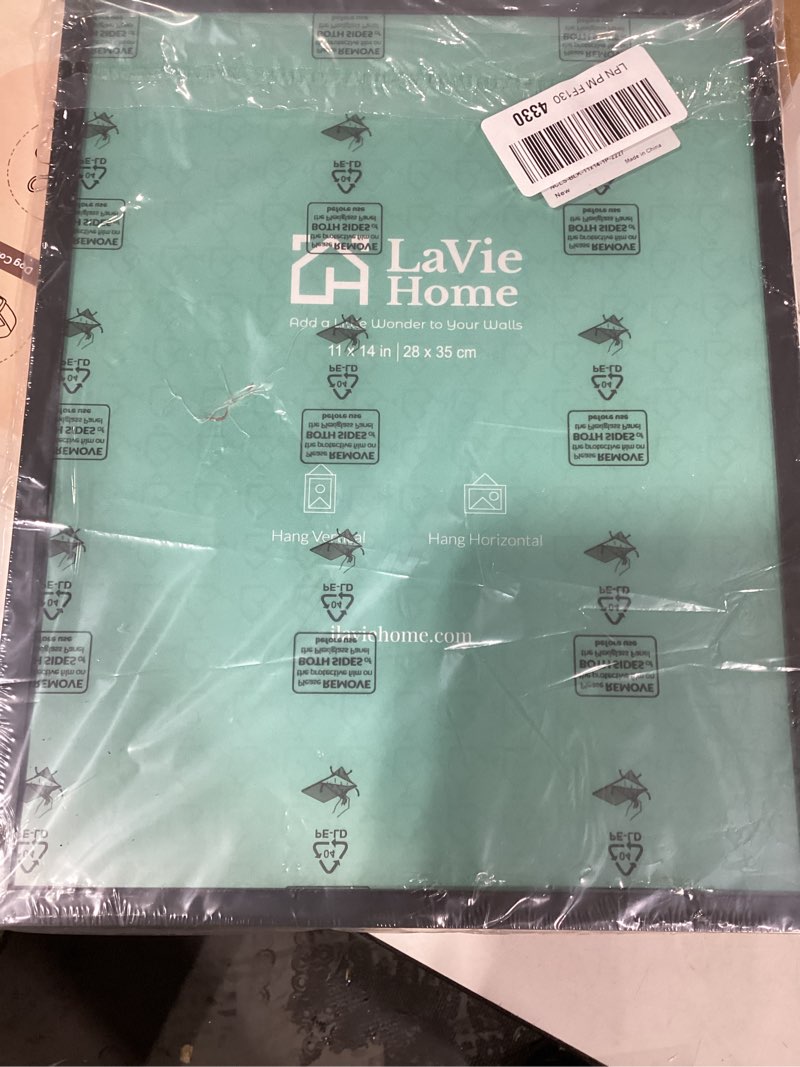 Condition photo showing Good Condition for upsimples 11x14 Picture Frame, Display Pictures 8x10 with Mat or 11x14 Without Mat, Wall Hanging Photo Frame, Black, 1 Pack Black 11x14