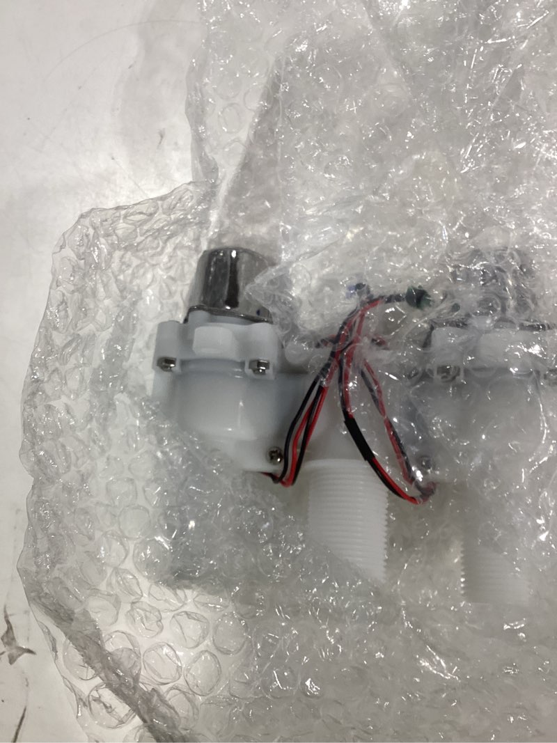 Condition photo showing As Is for znf-a dc12v smart toilet bidet dual solenoid water valve manifold with 3large thread port?0.5-8 bar pressure pulsewidth 30ms