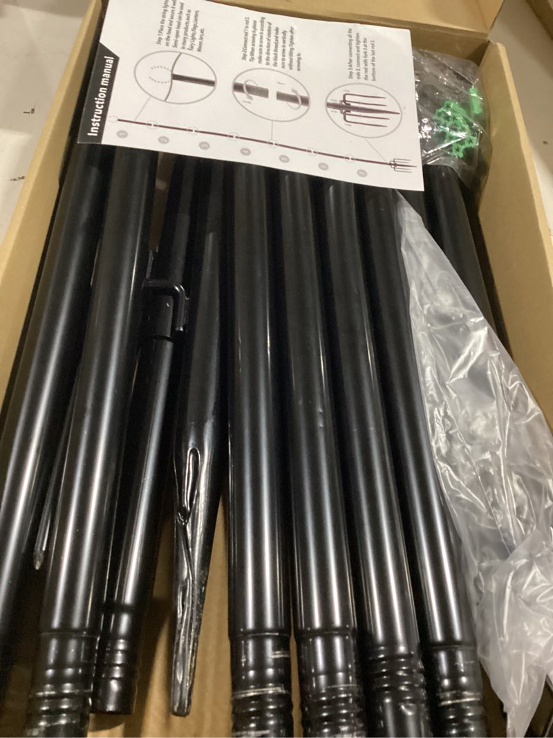 Condition photo showing Good Condition for ailbton 10ft string light poles 4 pack,light poles for outside lights,outdoor with fence brackets hanging lights,metal stand deck patio backyard 10ft 4 pack poles