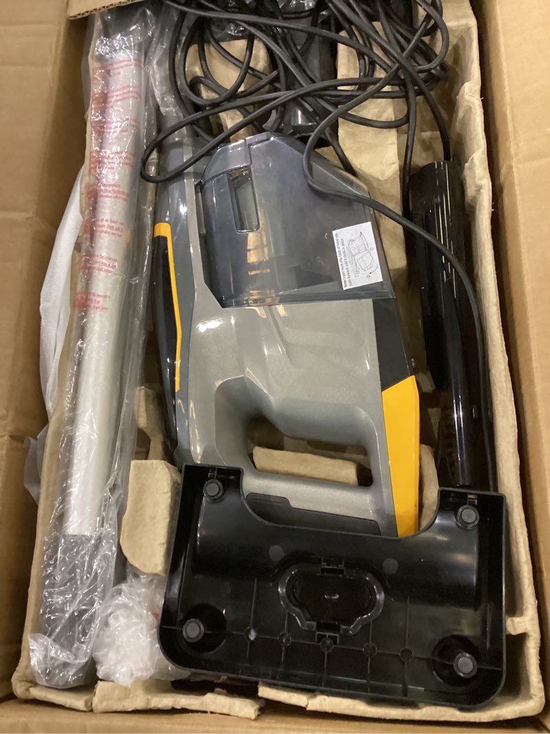 Condition photo showing As Is for Eureka Flash Lightweight Stick Vacuum Cleaner, 15KPa Powerful Suction, 2 in 1 Corded Handheld Vac for Hard Floor and Carpet, Black