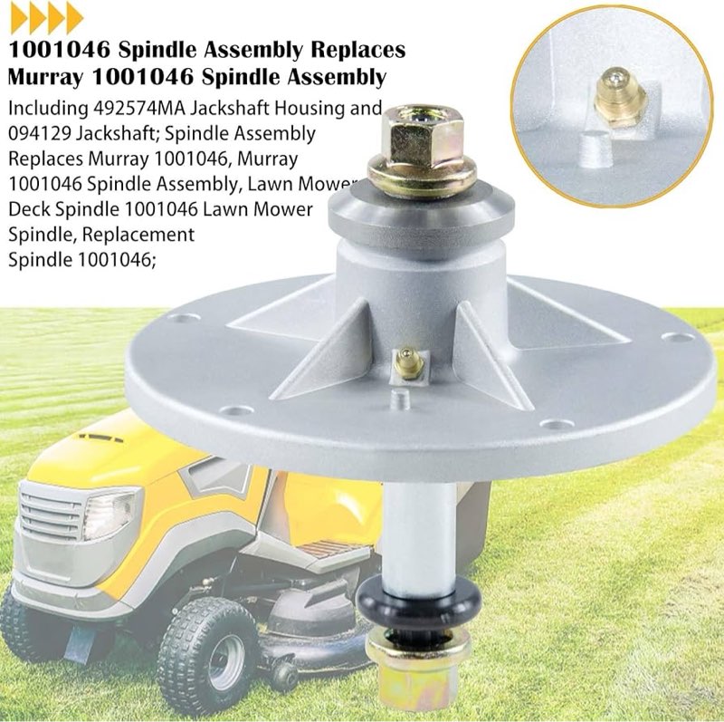 GUSUHAWK 2 Pack 1001046 Spindle Assembly with 92851MA Pulley Replaces 1001046 Spindle Assembly, Jack