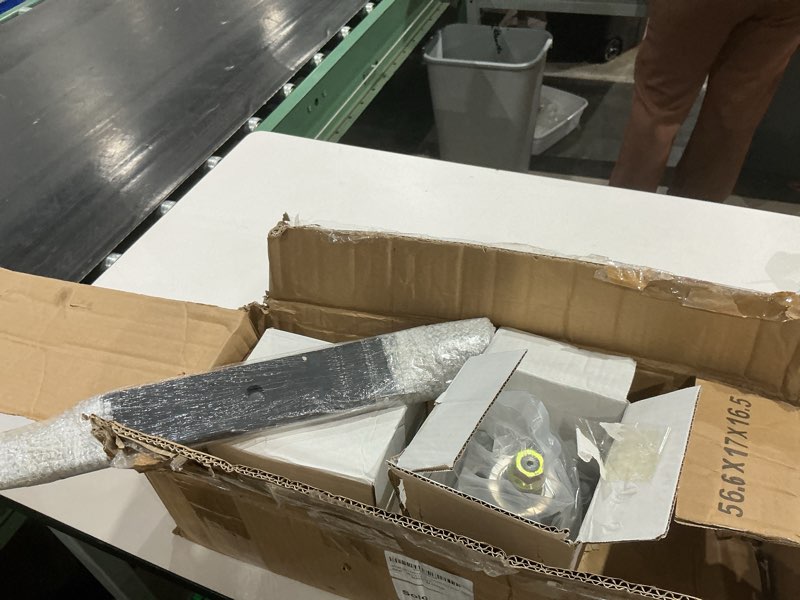 Condition photo showing Good Condition for acebri deck rebuild kit fit for hustler raptor 36" spindle assembly & blades 604214 603995 2 spindle assembly 2 mower blades