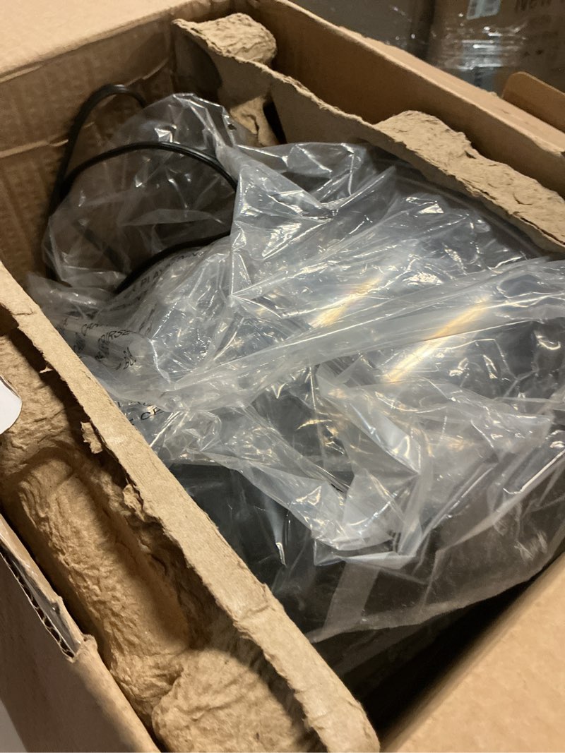 Condition photo showing As Is for bella two tier food steamer with stackable baskets & removable base for fast simultaneous cooking - auto shutoff & boil dry protection, 7.4 qt, black