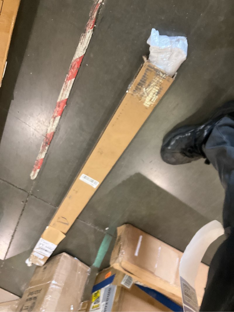 Condition photo showing As Is for 10 ft handrails kit for indoor outdoor stairs?modern aluminum handrail set?1.4" diameter bar,adjustable 304 stainless steel brackets included?rust free. (anodized shiny silver, 10 ft) anodized shiny silver 10 ft