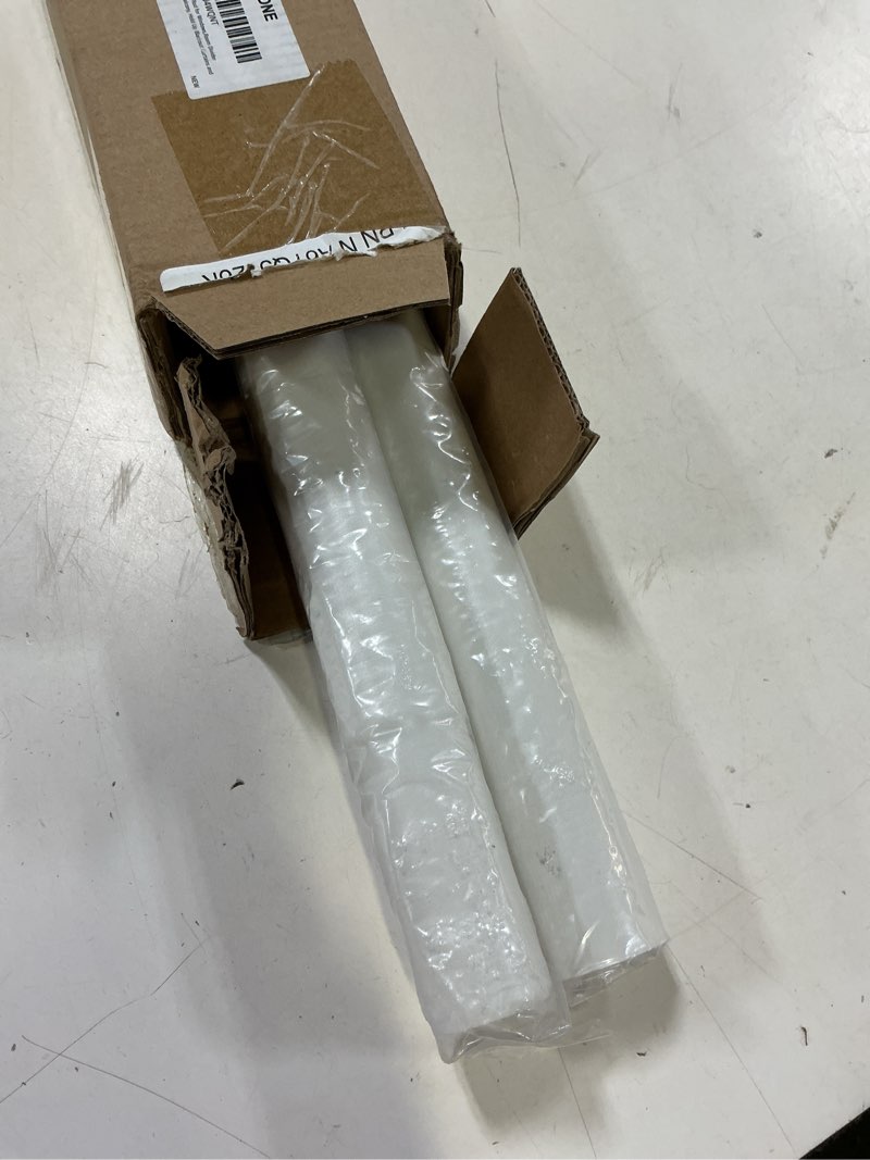 Condition photo showing Good Condition for allzone tension curtain rod for window, 83-123 inches, heavy duty curtain rods no drilling, non-slip bathroom shower tension rod, renter friendly, adjustable, spring loaded, extra long, white