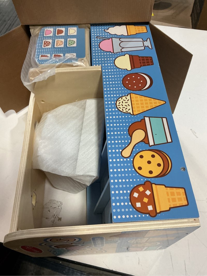 Condition photo showing Good Condition for Melissa & Doug Wooden Cool Scoops Ice Creamery Play Food Toy