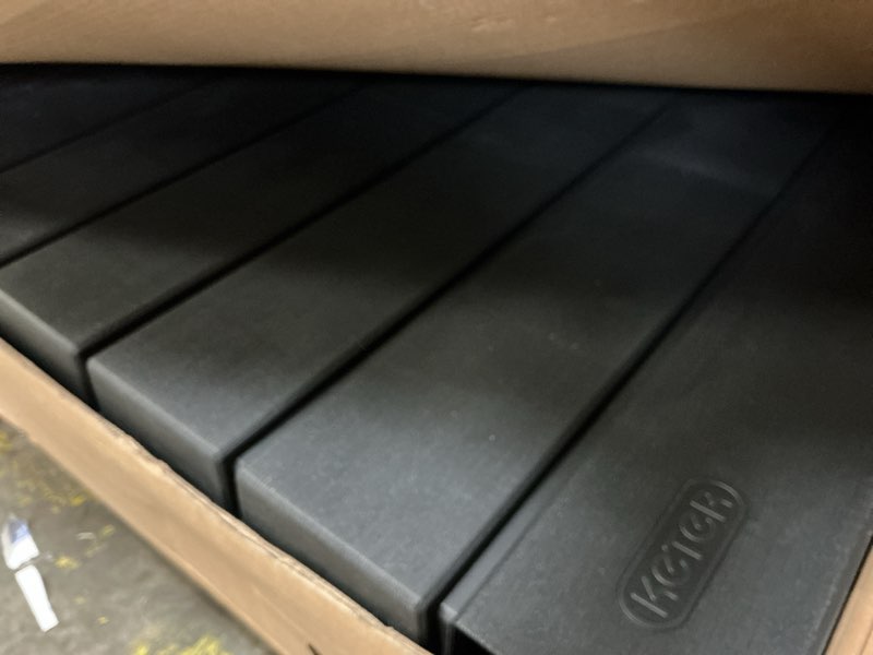 Condition photo showing Good Condition for keter 17206126 wood-look outdoor storage deck box for all-weather, grey, 870-l