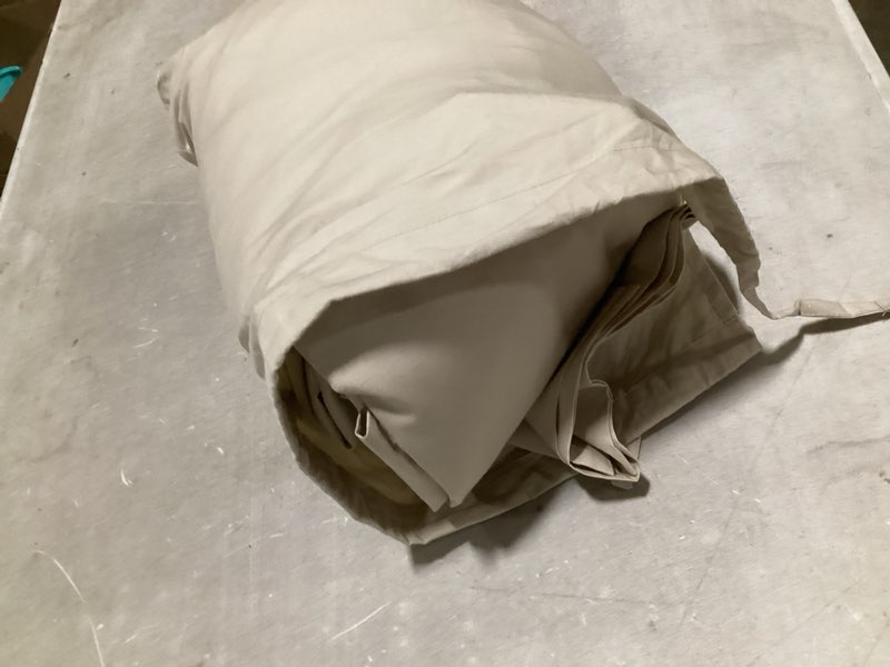 Condition photo showing As Is for european linen set, full/queen