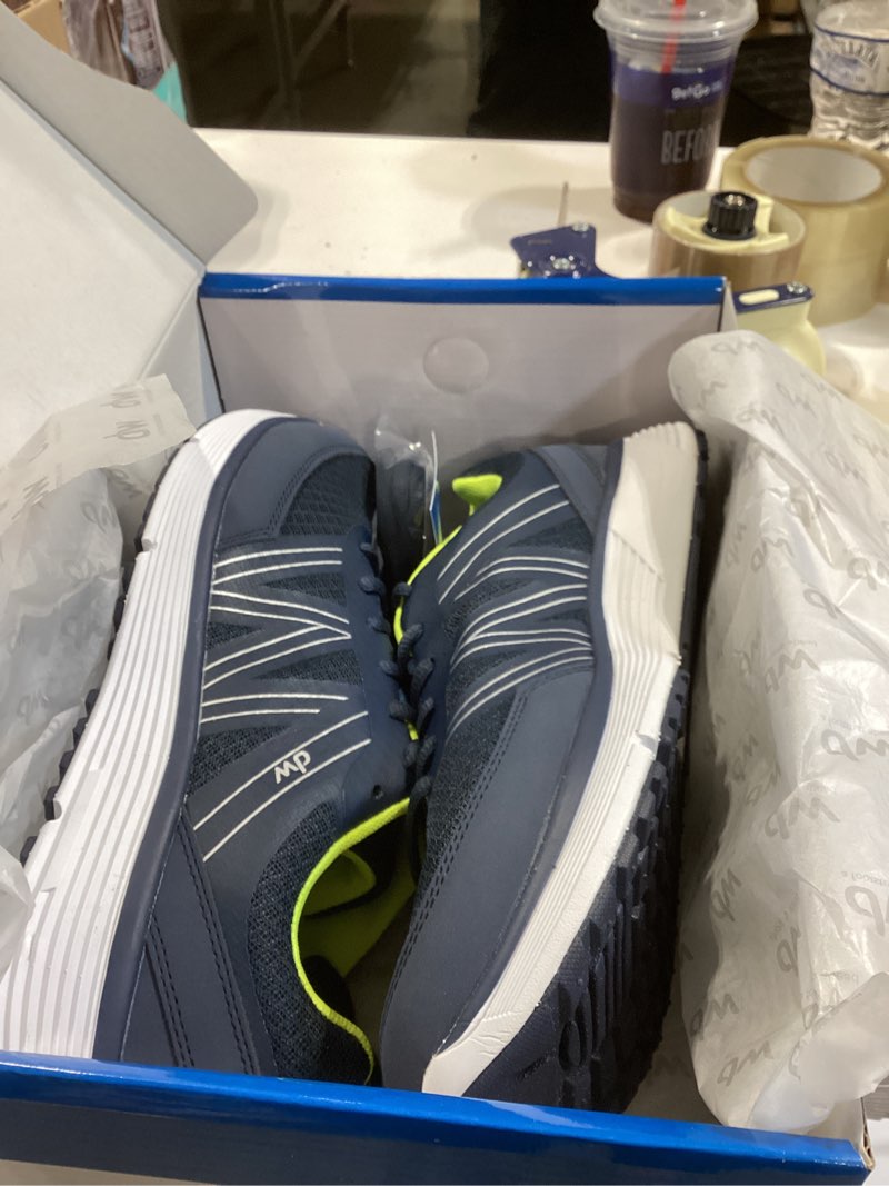 Condition photo showing New/Like New for diawin Wide Shoes for Men – Wide Toe Box, Smooth Interior, Breathable Design, Extra Depth – Perfect for Hallux, Sensitive, Swollen, or Diabetic Feet, Lightweight Shoes 9.5 Wide Morning Blue