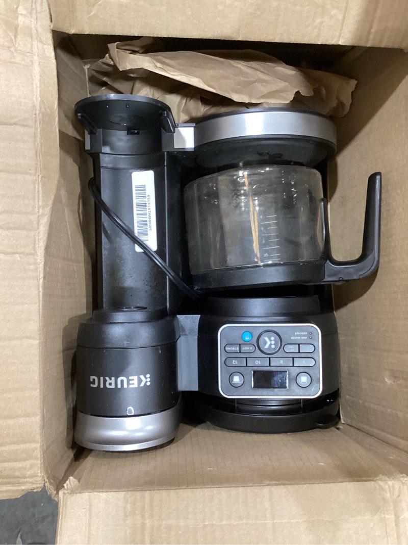 Condition photo showing As Is for keurig k-duo hot & iced single serve & carafe coffee maker, multistream technology, 72oz reservoir (gen 2)