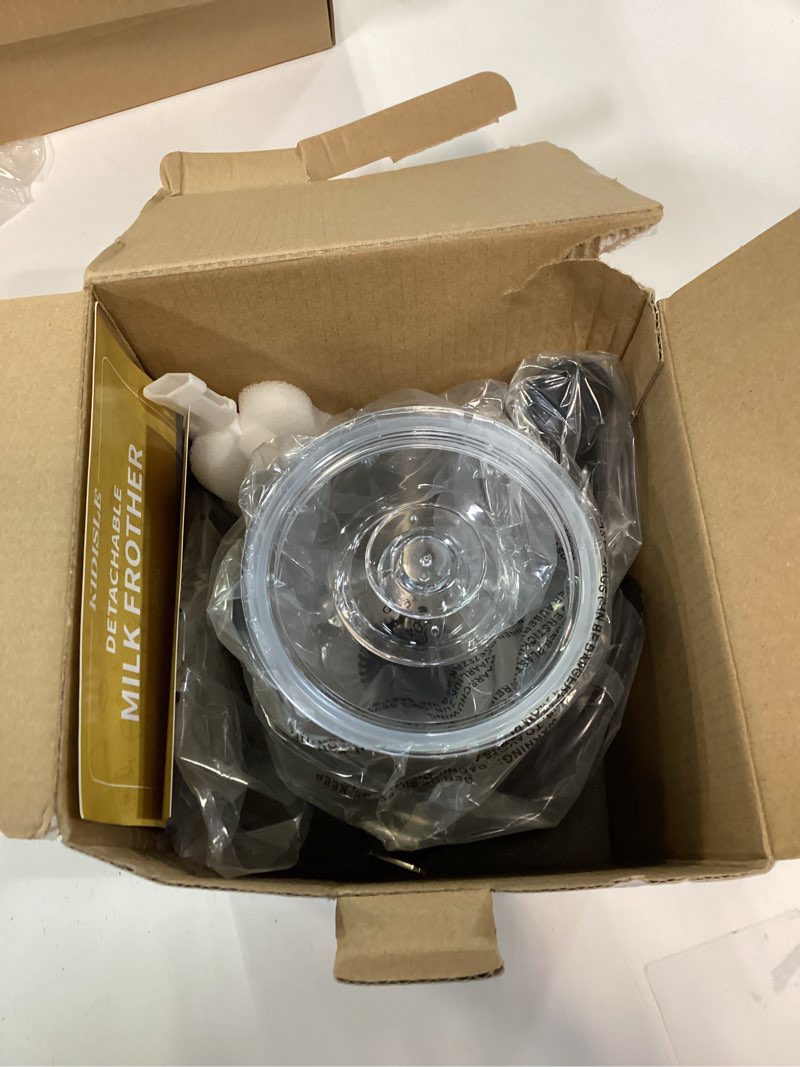 Condition photo showing As Is for KIDISLE 5-in-1 Milk Frother and Steamer, 17oz Detachable Frother with Adjustable Temperature, Hot Ch