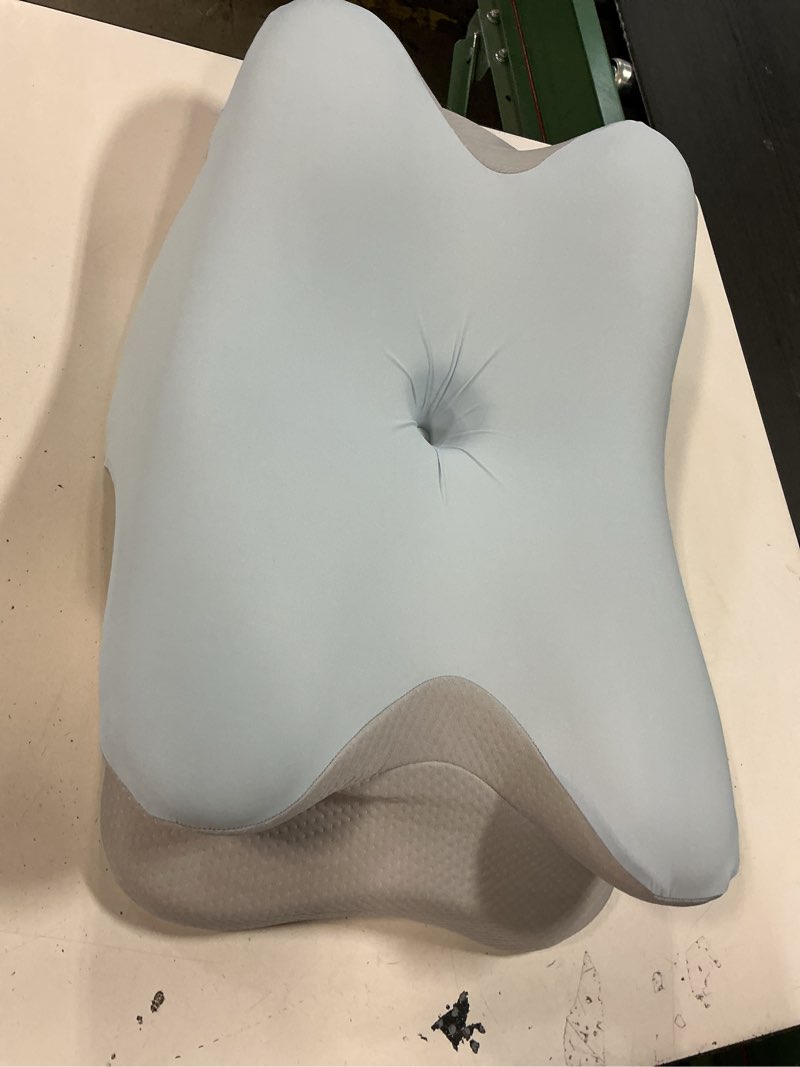 Condition photo showing Good Condition for Cervical Neck Pillow for Pain Relief - Ergonomic Side Sleeper Pillow for Neck Support, Cooling Memory Foam Pillows for Sleeping, Contour Pillow Orthopedic Bed Pillow for Back Stomach Sleepers