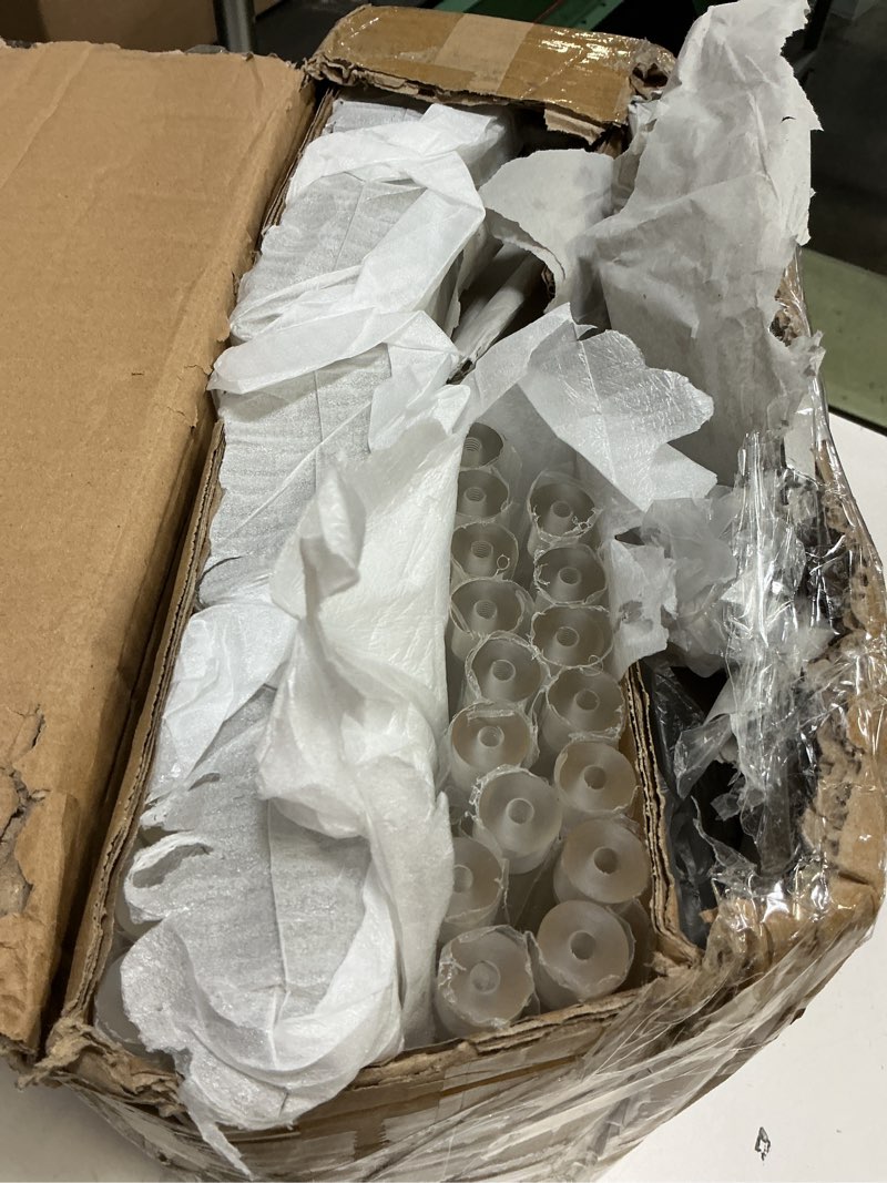 Condition photo showing Good Condition for Nuptio Wedding Centerpieces Acrylic Vases - 10 Pcs 23.6 inch Tall Flower Vase Flowers Stand for Party Tables Decorations - Elegant Bulk Weddings Decoration Table Geometric Centerpiece Stands 10 23.6in Tall