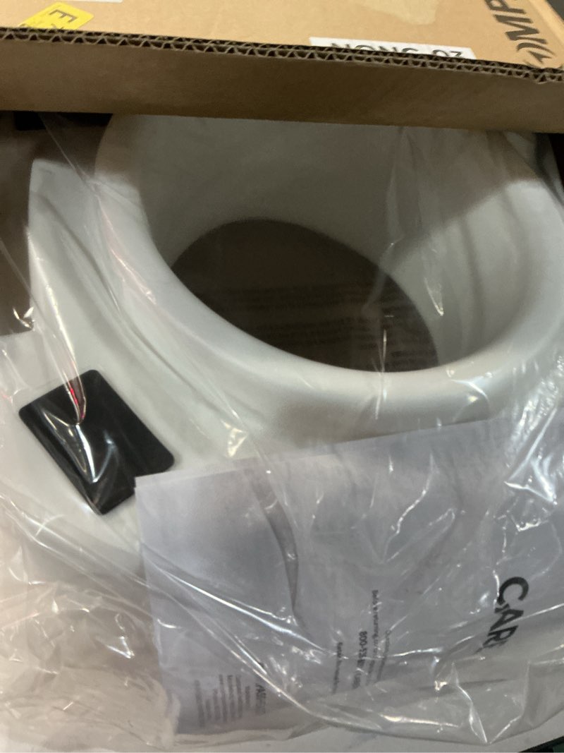 Condition photo showing Good Condition for Carex Toilet Seat Riser, Adds 5 Inches of Height, Elevated and Raised Toilet Seat with 300 lbs Capacity, Standard Riser for Elderly and Handicap, Universal, Slip-Resistant, White 5 Inch (Pack of 1) Toilet Seat Riser