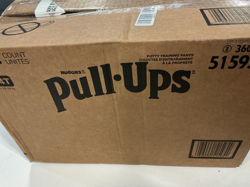 Condition photo showing New/Like New for pull-ups girls' potty training pants, size 3t-4t training underwear (32-40 lbs), 112 count (4 packs of 28) 3t-4t 112