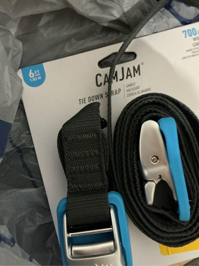 Condition photo showing Good Condition for nite ize 1-in x 6-ft cam tie down with cam buckle 2100-lb break strength (2-pack)