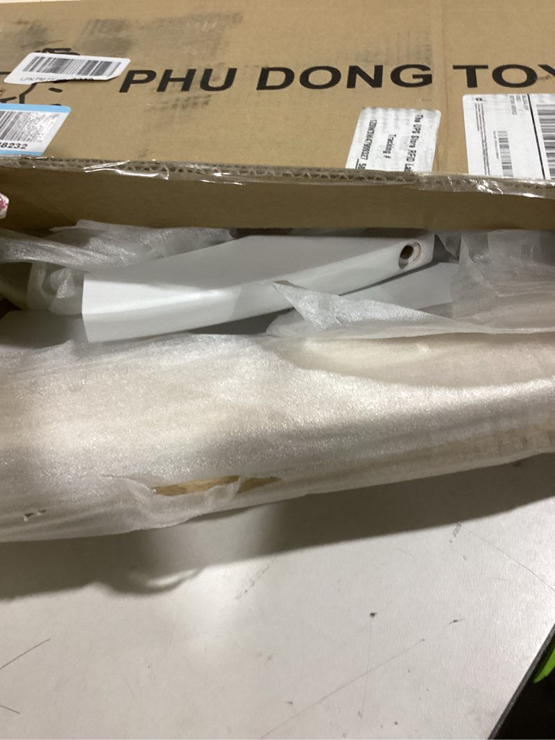 Condition photo showing Good Condition for White Wooden Rocking Horse Funny for Toddlers (Ages 2-4) - Solid Rubber Wood, Enhanced Rocking Base, Smooth Surface for Creative Decoration, Minimalist Rocking Horse 2-4 years old White Funny
