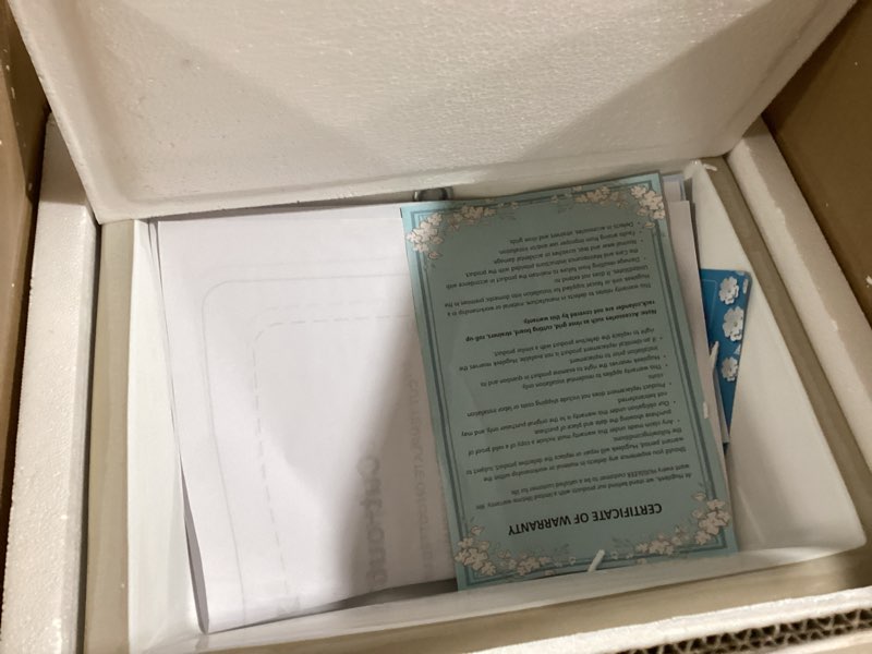 Condition photo showing Good Condition for undermount bathroom sink rectangle, hugsleek interior bowl size 16 x 12 inch white porcelain ceramic vessel sink under counter exterior size 18x14in rectangular bath sink basin lavatory fireclay 16"x12" white undermount