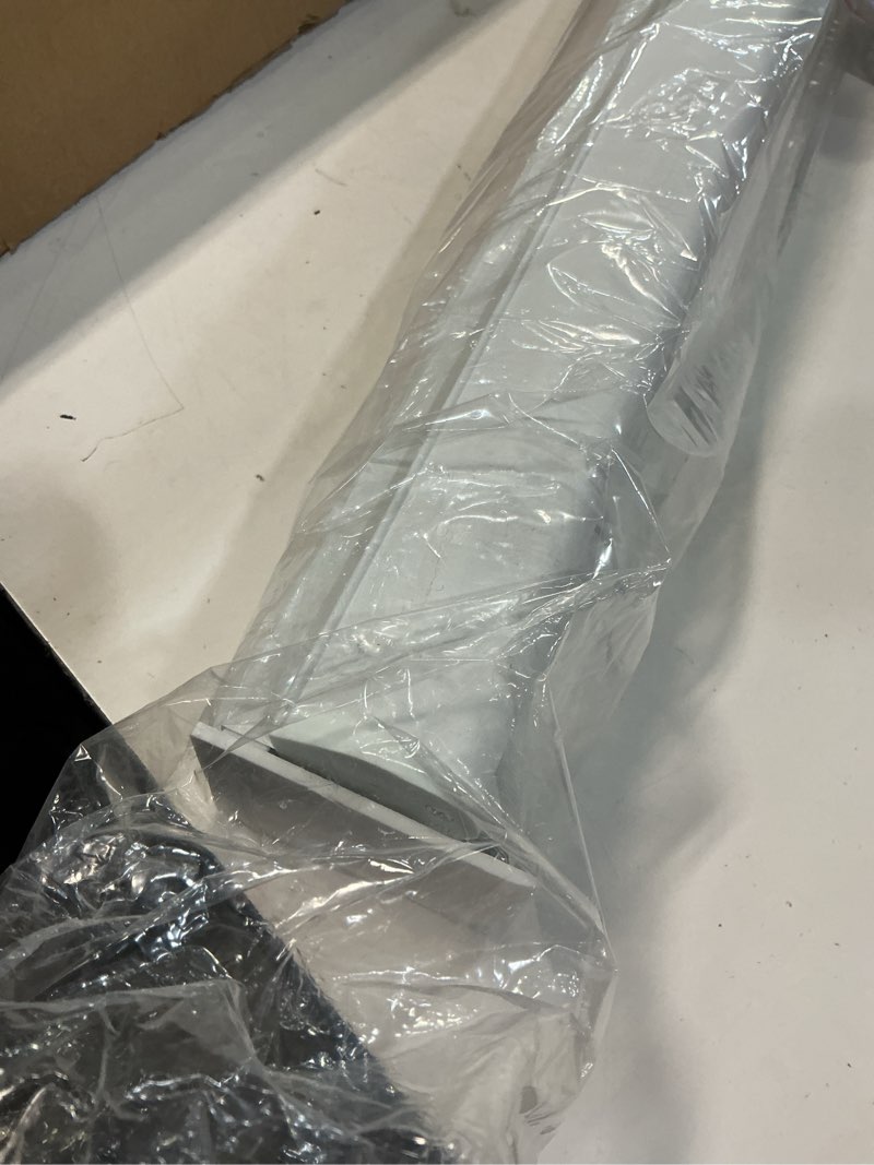 Condition photo showing As Is for persilux blackout roller blinds for windows, cordless free-stop roller shades with valance, thermal insulated fabric window blinds, uv protection shades for home and bedroom (white,32" w x 72" h) 32"w x 72"h white