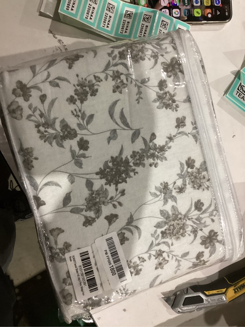 Condition photo showing New/Like New for ruvanti flannel sheets full size - 100% cotton double brushed bed sheets set, deep pockets 16 inches, all seasons breathable & extra soft full sheets, warm & cozy, 4 piece, vintage flora vintage flora full